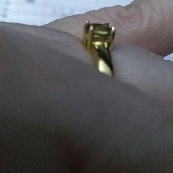 Princess 0.25ct Diamond Cut Lab Created Russian Alexandrite sz 7 Ring - Picture 3 of 7